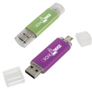 Pendrive z metalu i plastiku OTG
