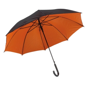 Parasol automatyczny, DOUBLY, czarny/pomarańczowy