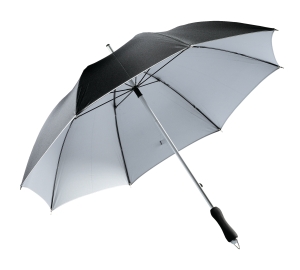Parasol, JOKER, czarny/srebrny