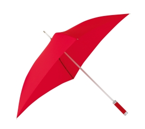 Parasol o kwadratowej czaszy, QUATRO, czerwony