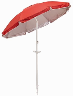 Parasol plażowy BEACHCLUB, czerowny.