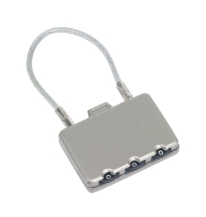 Zamek szyfrowy, CLOSE, srebrny