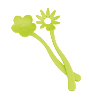 Sztućce sałatkowe, FLOWER, zielony