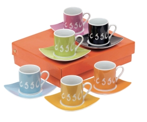 Zestaw do espresso, LA DOLCE VITA, wielokolorowy