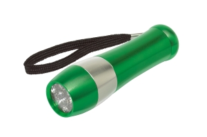 Latarka, 9 diod Led, DARK NIGHT zielony/srebrny