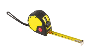 Taśma miernicza, 3m, BASIC I, żółty/czarny