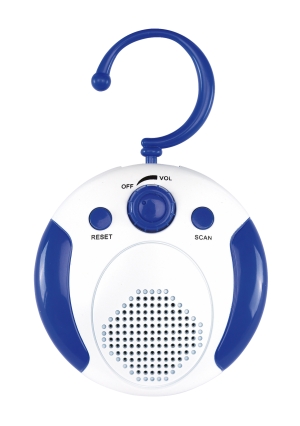 Radio kąpielowe, FRESH, niebieski/biały