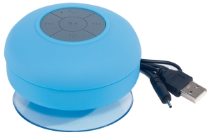 Głośnik bluetooth pod prysznic, WAKE UP, niebieski/szary