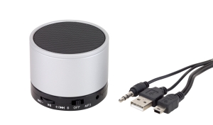 Głośnik bluetooth, FREEDOM, srebrny