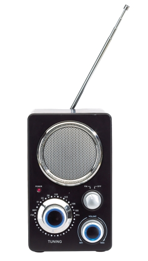 Radio, FREQUENCY, czarny/srebrny