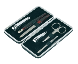 Zestaw do manicure, AMELIE, czarny
