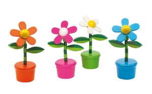 Kwiatek, FLOWER POWER, pomarańczowy/biały/ różowy/ niebieski