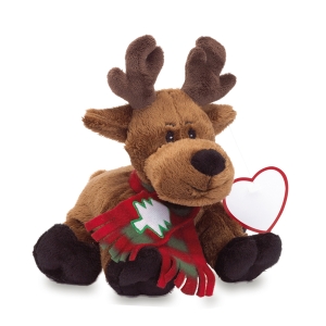 Pluszowy łoś, RUDOLPH, brązowy/czerwony