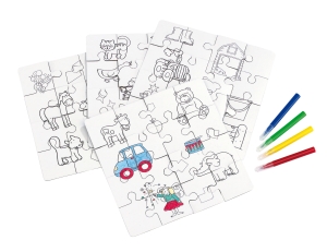 Puzzle dla dzieci, PAINT YOUR PICTURE, wielokolorowy
