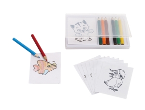 Zestaw do malowania, 12 szt, CRAZY ANIMALS, wielokolorowy