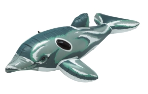 Nadmuchiwany delfin, ROXY, szary/biały