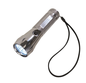 Latarka LED, SILVER LIGHT, srebrny