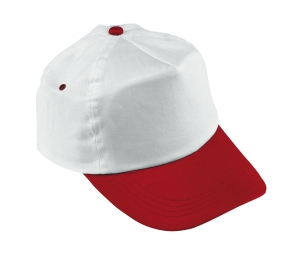 Czapka baseballowa, ATHLETE, biały/czerwony