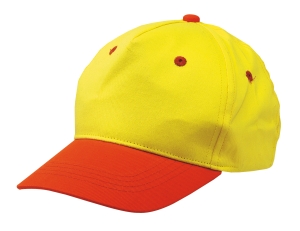 Czapka baseballowa dziecięca, CALIMERO, żółty/pomarańczowy