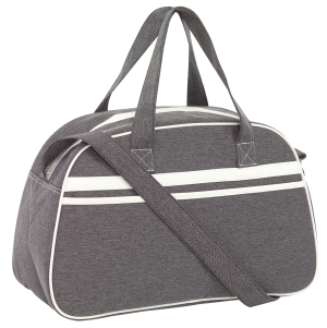 Torba sportowa, VINTAGE, szary/beżowy