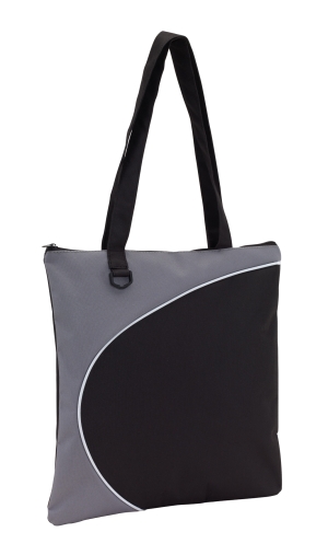 Torba na zakupy, STYLE, szary/czarny