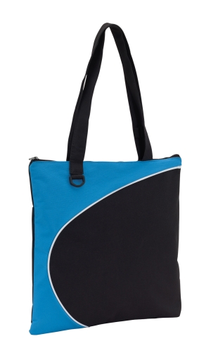 Torba na zakupy, STYLE, jasnoniebieski/czarny