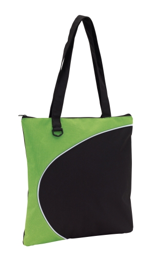 Torba na zakupy, STYLE, jasnozielony/czarny