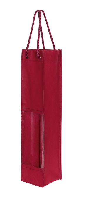 Torba na butelkę, MERLOT, bordowy