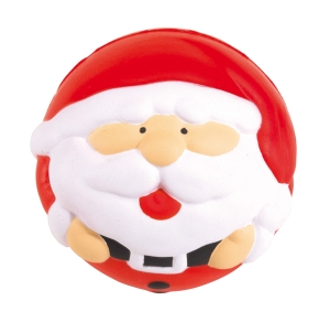 Piłeczka antystresowa, SANTA CLAUS, czerwony/biały