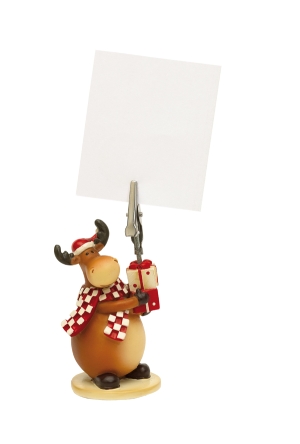 Uchwyt memo, CHRISTMAS GIFTS, brązowy/czerwony