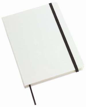 Notes AUTHOR format A5, biały/czarny