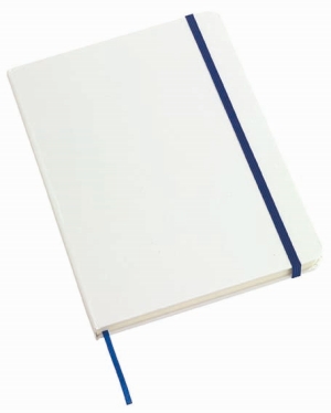 Notes AUTHOR format A5, biały/niebieski