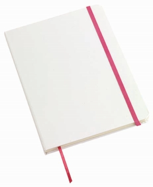 Notes AUTHOR format A5, biały/różowy