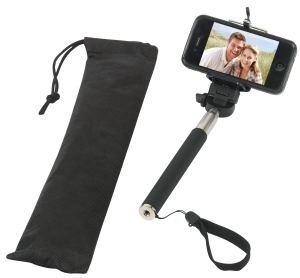 Teleskopowy monopod, SELFIE, czarny