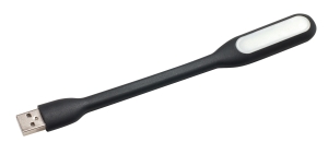 Lampka LED z USB, RUBY, czarna