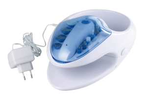 Zestaw do manicure/pedicure, EASY CARE, biały/niebieski