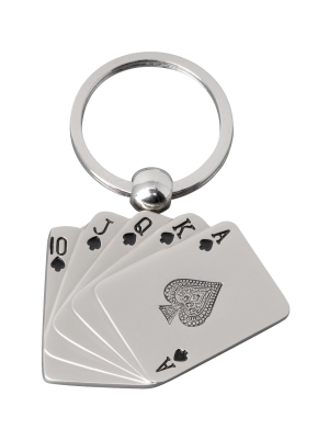 Brelok, CARDS, srebrny