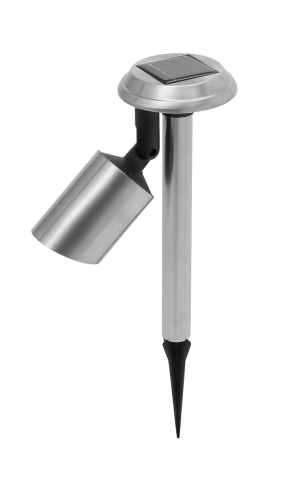 Lampa solarna, SOL SPOT, srebrny/czarny