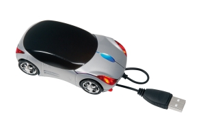 Mysz optyczna USB, PC TRACER, srebrny/czarny
