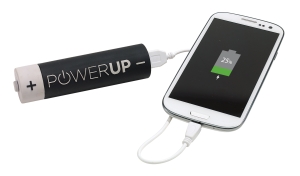 Powerbank POWER UP, szary/czarny
