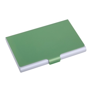 Wizytownik Color Lid, zielony/srebrny 