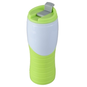 Kubek izotermiczny Snag 400 ml, zielony/biały 