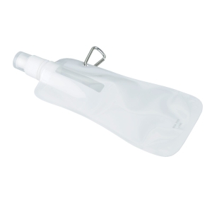 Składany bidon Extra Flat 480 ml, biały 