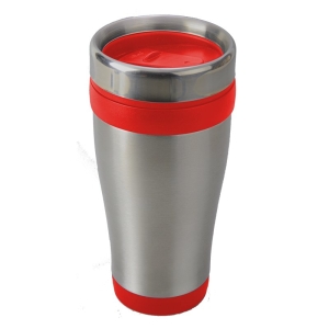 Kubek izotermiczny Boden 430 ml, czerwony/srebrny 