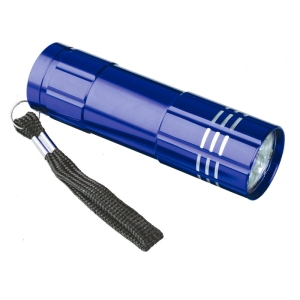 9-diodowa latarka Jewel LED, niebieski 