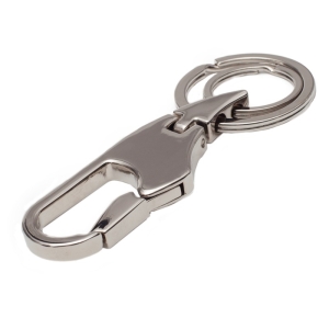 Metalowy brelok Karabiner, srebrny 