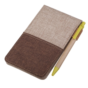 Notes 80x135/50k linia z długopisem Vigo, brązowy 